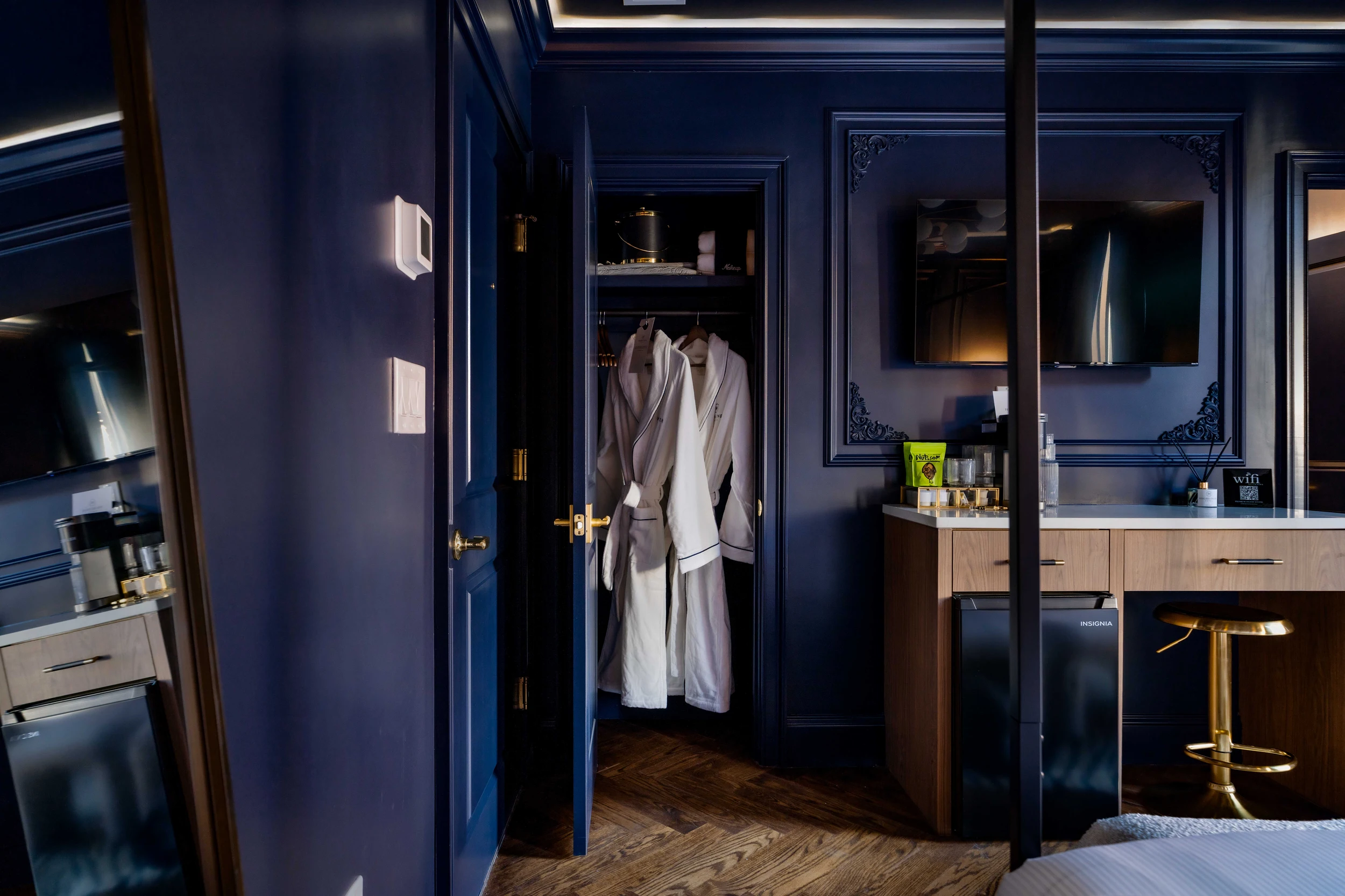 Highliner Room 1 Closet & Coffee Station